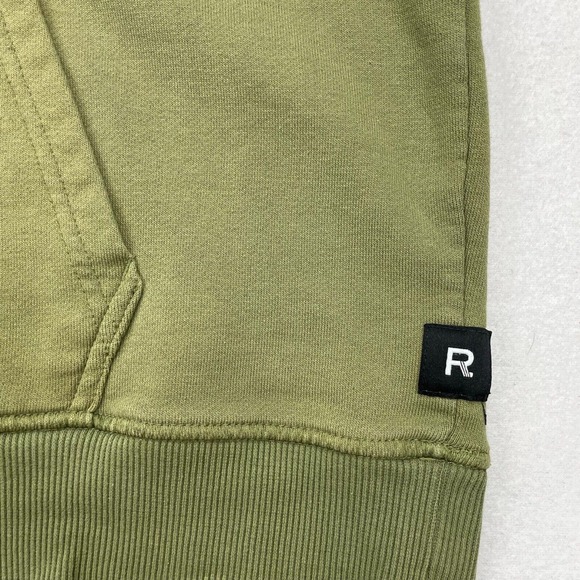 Richer Poorer Mens Green Pullover Kangaroo Pocket Hoodie Sweatshirt Large - Picture 4 of 10